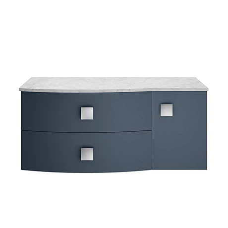 SAR305L_P.jpg Hudson Reed Sarenna Wall Hung Countertop Vanity Unit - Mineral Blue - 1000mm with Grey Marble Top -Victorian Plumbing Shop SAR305L P