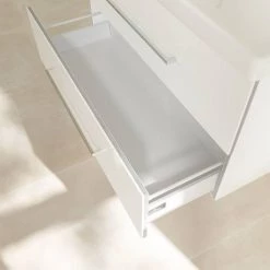 Villeroy and Boch Avento Crystal White 1000mm Wall Hung 2-Drawer Double Vanity Unit 5 Villeroy and Boch Avento Crystal White 1000mm Wall Hung 2-Drawer Double Vanity Unit -Victorian Plumbing Shop SAVE01B401 D5 460