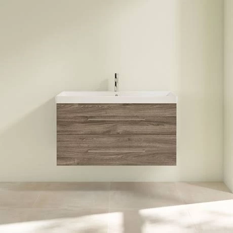 SAVE03RK01_D3_460.jpg Villeroy and Boch Avento Stone Oak 1000mm Wall Hung 2-Drawer Vanity Unit -Victorian Plumbing Shop SAVE03RK01 D3 460