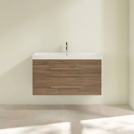 SAVE03VH01_D2_460.jpg Villeroy and Boch Avento Arizona Oak 1000mm Wall Hung 2-Drawer Vanity Unit -Victorian Plumbing Shop SAVE03VH01 D2 460