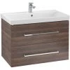 Villeroy and Boch Avento Arizona Oak 800mm Wall Hung 2-Drawer Vanity Unit