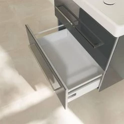 Villeroy and Boch Avento Crystal Grey 650mm Wall Hung 2-Drawer Vanity Unit 5 Villeroy and Boch Avento Crystal Grey 650mm Wall Hung 2-Drawer Vanity Unit -Victorian Plumbing Shop SAVE07B101 D6 460