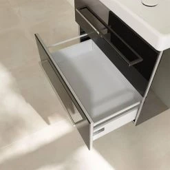 Villeroy and Boch Avento Crystal Black 650mm Wall Hung 2-Drawer Vanity Unit 5 Villeroy and Boch Avento Crystal Black 650mm Wall Hung 2-Drawer Vanity Unit -Victorian Plumbing Shop SAVE07B301 D5 460