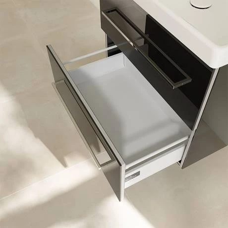 SAVE07B301_D5_460.jpg Villeroy and Boch Avento Crystal Black 650mm Wall Hung 2-Drawer Vanity Unit -Victorian Plumbing Shop SAVE07B301 D5 460