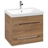 Villeroy and Boch Avento Oak Kansas 650mm Wall Hung 2-Drawer Vanity Unit