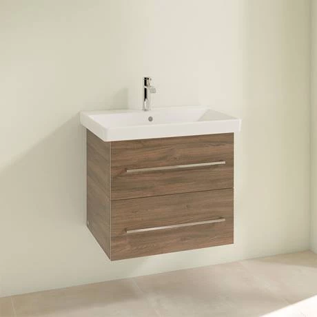 SAVE09VH01_D1_460.jpg Villeroy and Boch Avento Arizona Oak 600mm Wall Hung 2-Drawer Vanity Unit -Victorian Plumbing Shop SAVE09VH01 D1 460