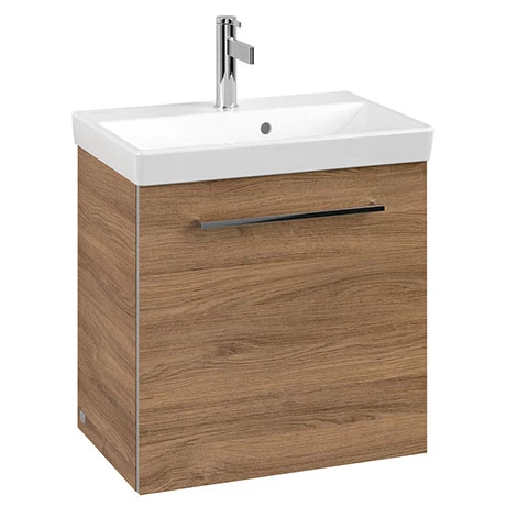 SAVE11RH01_P.jpg Villeroy and Boch Avento Oak Kansas 550mm Wall Hung 1-Door Vanity Unit -Victorian Plumbing Shop SAVE11RH01 P