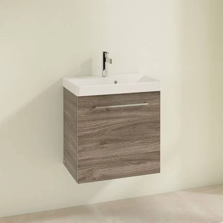 SAVE11RK01_D1_460.jpg Villeroy and Boch Avento Stone Oak 550mm Wall Hung 1-Door Vanity Unit -Victorian Plumbing Shop SAVE11RK01 D1 460