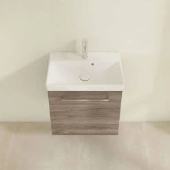 Villeroy and Boch Avento Stone Oak 550mm Wall Hung 1-Door Vanity Unit 3 Villeroy and Boch Avento Stone Oak 550mm Wall Hung 1-Door Vanity Unit -Victorian Plumbing Shop SAVE11RK01 D3 460