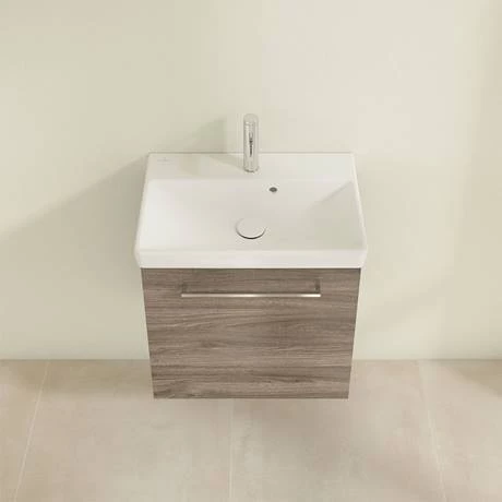 SAVE11RK01_D3_460.jpg Villeroy and Boch Avento Stone Oak 550mm Wall Hung 1-Door Vanity Unit -Victorian Plumbing Shop SAVE11RK01 D3 460