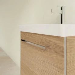 Villeroy and Boch Avento Nordic Oak 550mm Wall Hung 1-Door Vanity Unit 4 Villeroy and Boch Avento Nordic Oak 550mm Wall Hung 1-Door Vanity Unit -Victorian Plumbing Shop SAVE11VJ01 D4 460