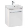 Villeroy and Boch Avento Crystal White 450mm Wall Hung 1-Door Vanity Unit