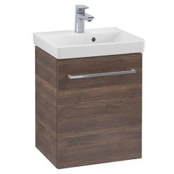 Villeroy and Boch Avento Arizona Oak 450mm Wall Hung 1-Door Vanity Unit