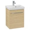 Villeroy and Boch Avento Nordic Oak 450mm Wall Hung 1-Door Vanity Unit