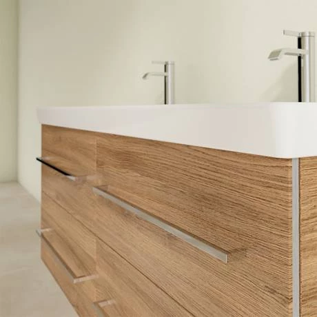 SAVE29RH01_D4_460.jpg Villeroy and Boch Avento Oak Kansas 1200mm Wall Hung 4-Drawer Double Vanity Unit -Victorian Plumbing Shop SAVE29RH01 D4 460
