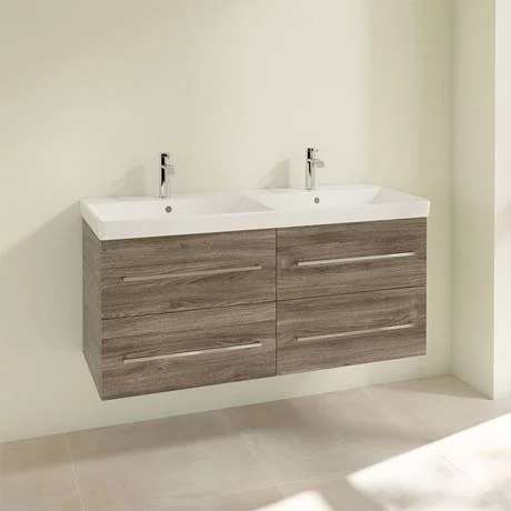 SAVE29RK01_D1_460.jpg Villeroy and Boch Avento Stone Oak 1200mm Wall Hung 4-Drawer Double Vanity Unit -Victorian Plumbing Shop SAVE29RK01 D1 460