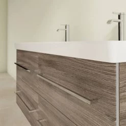 Villeroy and Boch Avento Stone Oak 1200mm Wall Hung 4-Drawer Double Vanity Unit 4 Villeroy and Boch Avento Stone Oak 1200mm Wall Hung 4-Drawer Double Vanity Unit -Victorian Plumbing Shop SAVE29RK01 D4 460