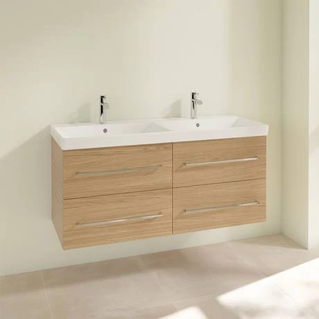 SAVE29VJ01_D1_460.jpg Villeroy and Boch Avento Nordic Oak 1200mm Wall Hung 4-Drawer Double Vanity Unit -Victorian Plumbing Shop SAVE29VJ01 D1 460