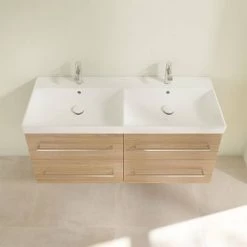 Villeroy and Boch Avento Nordic Oak 1200mm Wall Hung 4-Drawer Double Vanity Unit 3 Villeroy and Boch Avento Nordic Oak 1200mm Wall Hung 4-Drawer Double Vanity Unit -Victorian Plumbing Shop SAVE29VJ01 D3 460
