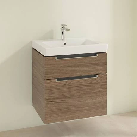 SB2AO600_D1_460.jpg Villeroy and Boch Subway 2.0 Arizona Oak 600mm Wall Hung 2-Drawer Vanity Unit -Victorian Plumbing Shop SB2AO600 D1 460