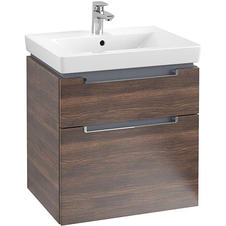 SB2AO600_P.jpg Villeroy and Boch Subway 2.0 Arizona Oak 600mm Wall Hung 2-Drawer Vanity Unit -Victorian Plumbing Shop SB2AO600 P
