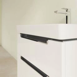 Villeroy and Boch Subway 2.0 Glossy White 600mm Wall Hung 2-Drawer Vanity Unit -Victorian Plumbing Shop SB2GW600 D2 460