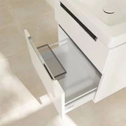 Villeroy and Boch Subway 2.0 Glossy White 600mm Wall Hung 2-Drawer Vanity Unit -Victorian Plumbing Shop SB2GW600 D3 460