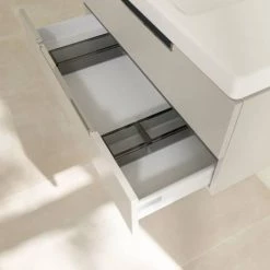 Villeroy and Boch Subway 2.0 Soft Grey 1000mm Wall Hung 2-Drawer Vanity Unit -Victorian Plumbing Shop SB2SG1000 D4 460