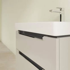 Villeroy and Boch Subway 2.0 Soft Grey 600mm Wall Hung 2-Drawer Vanity Unit -Victorian Plumbing Shop SB2SG600 D2 460