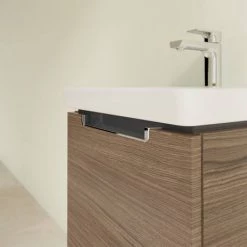 Villeroy and Boch Subway 2.0 Arizona Oak 450mm Wall Hung 1-Drawer Vanity Unit -Victorian Plumbing Shop SBAO440 D2 460