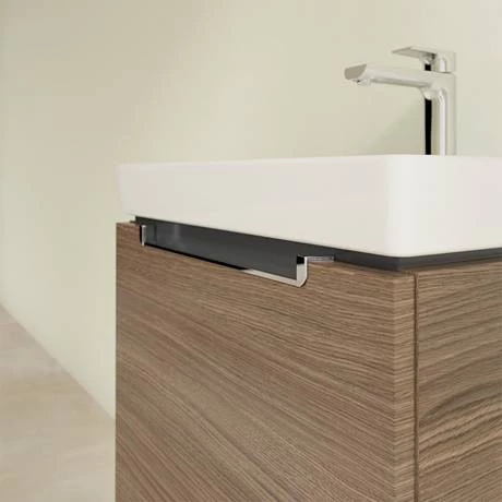 SBAO550_D2_460.jpg Villeroy and Boch Subway 2.0 Arizona Oak 550mm Wall Hung 1-Drawer Vanity Unit -Victorian Plumbing Shop SBAO550 D2 460