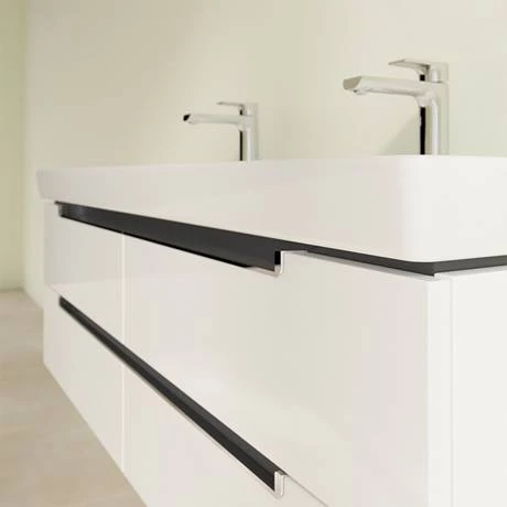 SBDB13GW_D2_460.jpg Villeroy and Boch Subway 2.0 Glossy White 1300mm Wall Hung Double Basin Vanity Unit -Victorian Plumbing Shop SBDB13GW D2 460