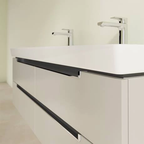 SBDB13SG_D2_460.jpg Villeroy and Boch Subway 2.0 Soft Grey 1300mm Wall Hung Double Basin Vanity Unit -Victorian Plumbing Shop SBDB13SG D2 460
