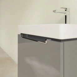 Villeroy and Boch Subway 2.0 Glossy Grey 550mm Wall Hung 1-Drawer Vanity Unit -Victorian Plumbing Shop SBGG550 D2 460