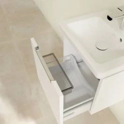 Villeroy and Boch Subway 2.0 Glossy White 450mm Wall Hung 1-Drawer Vanity Unit -Victorian Plumbing Shop SBGW440 D3 460