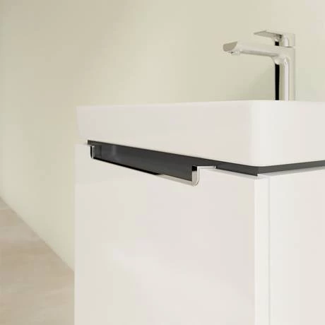 SBGW550_D2_460.jpg Villeroy and Boch Subway 2.0 Glossy White 550mm Wall Hung 1-Drawer Vanity Unit -Victorian Plumbing Shop SBGW550 D2 460