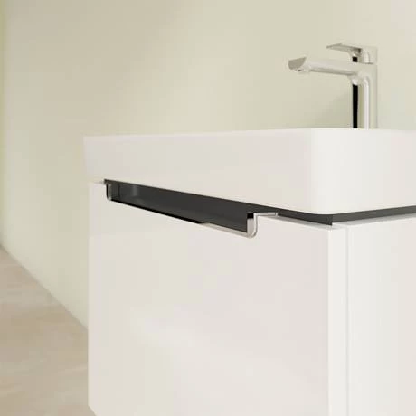 SBGW600_D2_460.jpg Villeroy and Boch Subway 2.0 Glossy White 600mm Wall Hung 1-Drawer Vanity Unit -Victorian Plumbing Shop SBGW600 D2 460