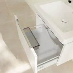 Villeroy and Boch Subway 2.0 Glossy White 600mm Wall Hung 1-Drawer Vanity Unit 3 Villeroy and Boch Subway 2.0 Glossy White 600mm Wall Hung 1-Drawer Vanity Unit -Victorian Plumbing Shop SBGW600 D3 460