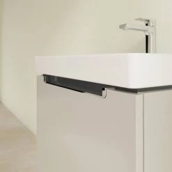 Villeroy and Boch Subway 2.0 Soft Grey 600mm Wall Hung 1-Drawer Vanity Unit 2 Villeroy and Boch Subway 2.0 Soft Grey 600mm Wall Hung 1-Drawer Vanity Unit -Victorian Plumbing Shop SBSG600 D2 460