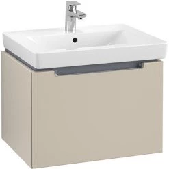 Villeroy and Boch Subway 2.0 Soft Grey 600mm Wall Hung 1-Drawer Vanity Unit