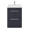 Hudson Reed Solar 600mm Floor Standing Cabinet & Basin - Indigo Blue - SOL301