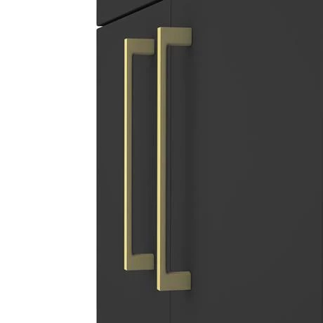 Soft-Black-Brass-Handles01_460-1.jpg Arezzo 500 Matt Black Floor Standing Vanity Unit with Brushed Brass Handles -Victorian Plumbing Shop Soft Black Brass Handles01 460 1