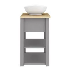 Trafalgar Countertop Basin Unit - Grey - 840mm with Oval Basin 5 Trafalgar Countertop Basin Unit - Grey - 840mm with Oval Basin -Victorian Plumbing Shop TRF8WTGRY BAS D5 460