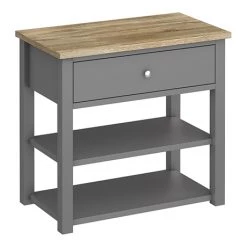 Trafalgar Countertop Vanity Unit - Grey - 840mm Wide