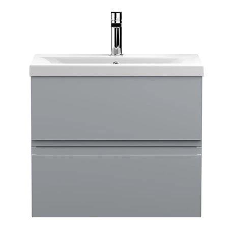 URB204A_P.jpg Hudson Reed Urban Satin Grey 600mm Wall Hung 2-Drawer Vanity Unit - URB204A -Victorian Plumbing Shop URB204A P