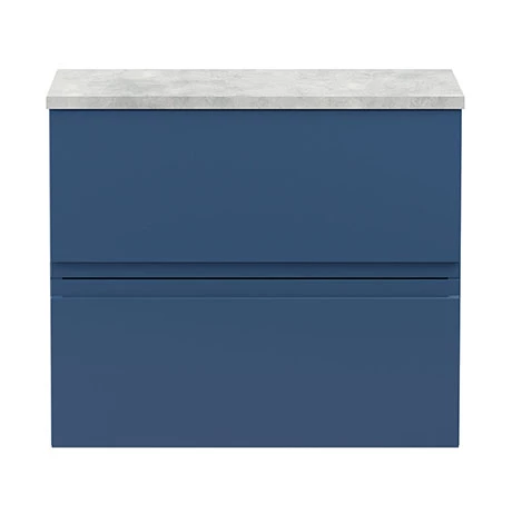 URB304LBG_P.jpg Hudson Reed Urban 600mm Satin Blue Vanity Unit - Wall Hung 2 Drawer Unit with Grey Worktop -Victorian Plumbing Shop URB304LBG P