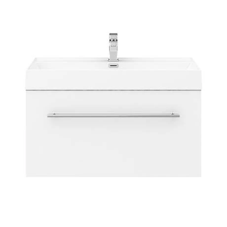 V8WWHCH_D4_460.jpg Valencia 800 Gloss White Minimalist Wall Hung Vanity Unit with Chrome Handle -Victorian Plumbing Shop V8WWHCH D4 460