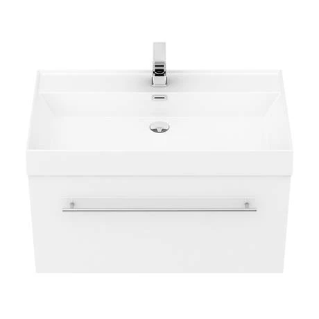 V8WWHCH_d2_460.jpg Valencia 800 Gloss White Minimalist Wall Hung Vanity Unit with Chrome Handle -Victorian Plumbing Shop V8WWHCH d2 460