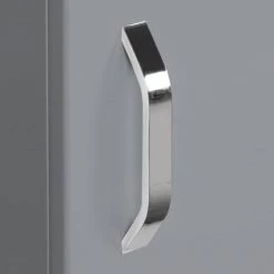 Valencia Perla Floor Standing Cloakroom Vanity (Gloss Grey - 450mm Wide) -Victorian Plumbing Shop VPFSGG45 d3 460