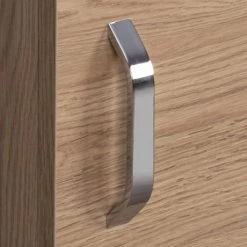 Valencia Perla Floor Standing Cloakroom Vanity (Light Oak Effect - 450mm Wide) -Victorian Plumbing Shop VPFSLO45 d3 460